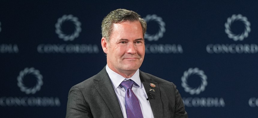 Mike Waltz attends the 2024 Concordia Annual Summit on Sept. 23, 2024 in New York City. 