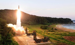 A 2017 ballistic missile test by the South Korean military. South Korea may be the non-nuclear U.S. ally that is closest to building its own nuclear weapons.