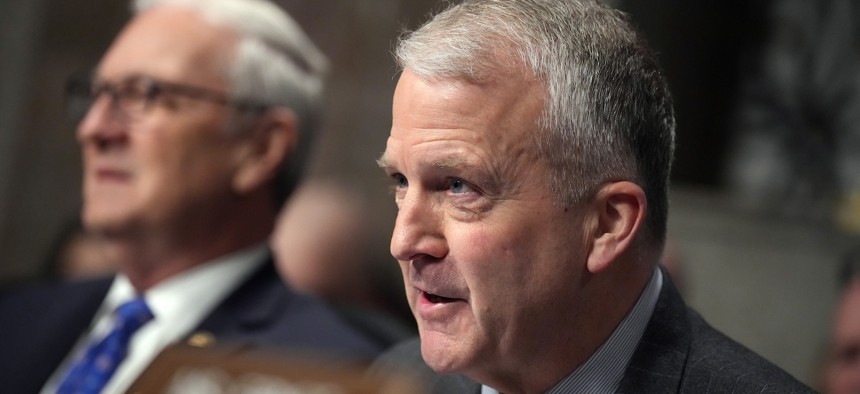 U.S. Sen. Dan Sullivan (R-Alaska) at a hearing in January.
