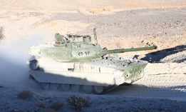 The M10 Booker during testing in Arizona in 2024. 