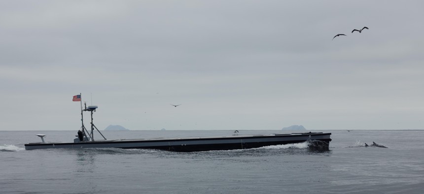 The Sea Specter unmanned surface vehicle.