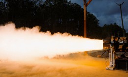 This image accompanied an article about a March 2025 test of Anduril's hypersonic rocket motor.