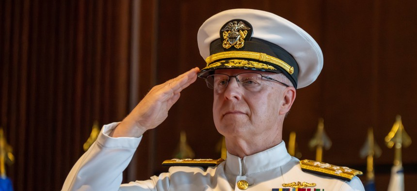 Adm. Daryl Caudle became the 34th chief of naval operations at a Washington Navy Yard ceremony on Aug. 25, 2025, more than six months after his predecessor was fired without  explanation.