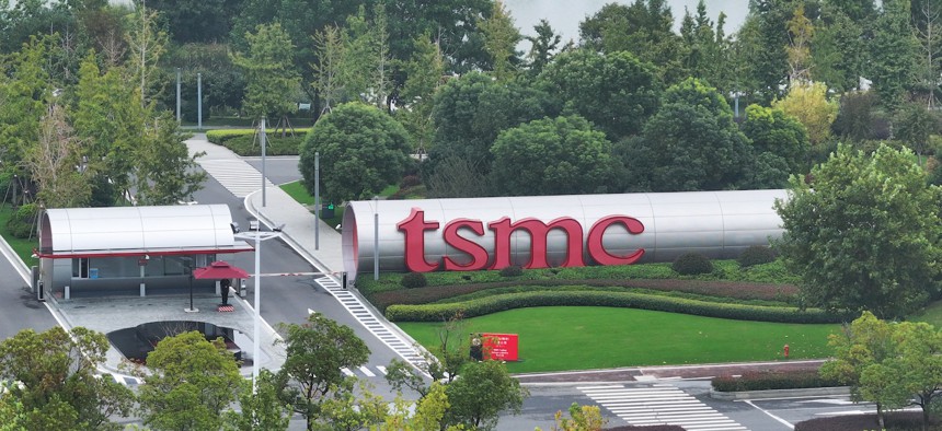 The Taiwan Semiconductor Manufacturing Company in Nanjing, Jiangsu province, China, on October 18, 2024. 