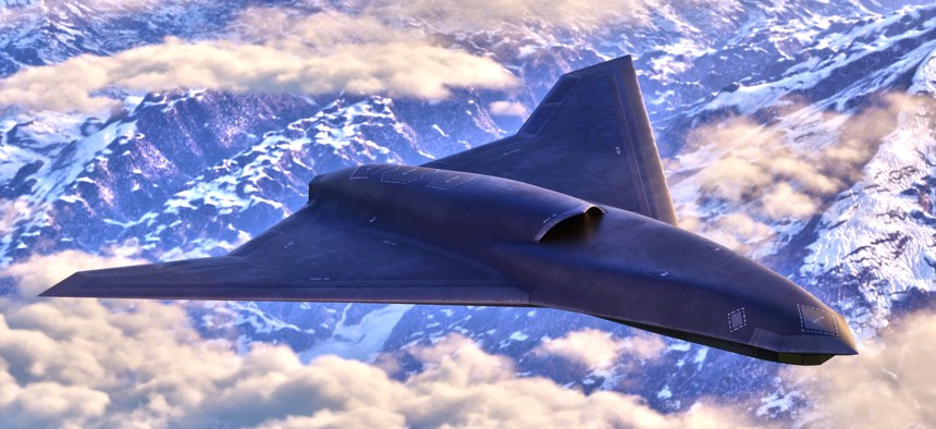 Artist's drawing of Vectis, a "group five" drone under development by Lockheed Martin's Skunk Works.