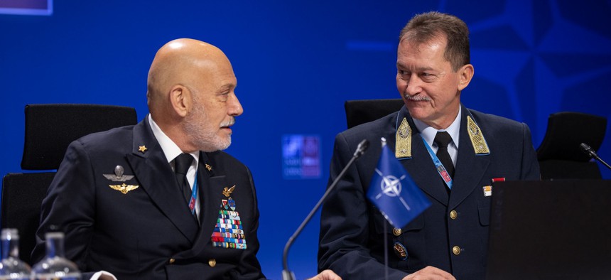 NATO's military committee met in Riga, Latvia, on Sept. 26 and 27, 2025. 