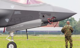 An F-35 in Leeuwarden, the Netherlands, in 2016.