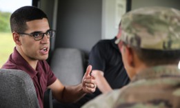Alex Velez-Green tours Marine Corps Base Camp Blaz during a visit to Guam as a Congressional staffer, August 12, 2022.