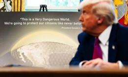 US President Donald Trump during an announcement of plans for the Golden Dome defense system in the Oval Office of the White House on May 20, 2025.