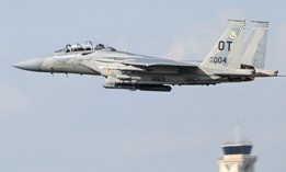 Air Force Secretary Troy Meink flies in an F-15EX Eagle II at Eglin Air Force Base, Florida, Nov. 21, 2025.
