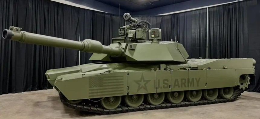 The M1E3 prototype in Detroit, Jan. 21, 2026.