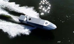 The Leidos Sea Archer unmanned vessel.