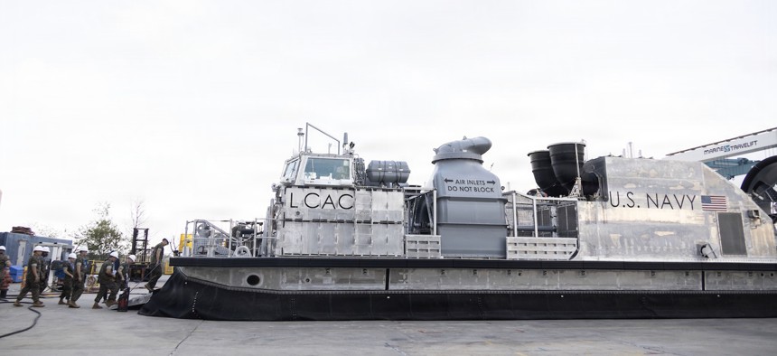 Sergeant Major of the Marine Corps Carlos A. Ruiz visits Textron Systems in New Orleans, Louisiana, March 11, 2026. 
