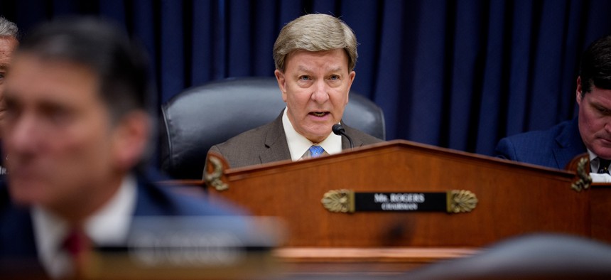 Chairman Rep. Mike Rogers (R-AL) speaks at a House Armed Services Committee hearing, May 15, 2026.