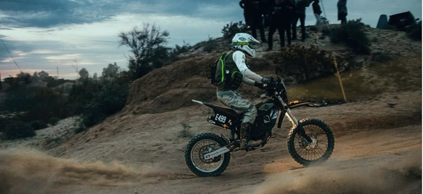 A racer with the Pilot Off-Road racing team, competing in theSan Felipe 250 race, April 7, 2024