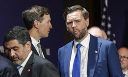 President Donald Trump's son-in-law Jared Kushner and Vice President JD Vance attend a quadrilateral meeting between the U.S., Iran, Pakistan, and Qatar at the Lake Lucerne Summit on June 21, 2026 near Stansstad, Switzerland. 