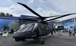 The S-97 Raider helicopter at Farnborough International Airshow.