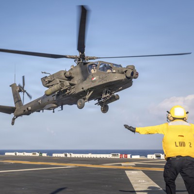 Rough waters help firm demo ‘expeditionary manufacturing’ aboard warship Rough waters help firm demo ‘expeditionary manufacturing’ aboard warship