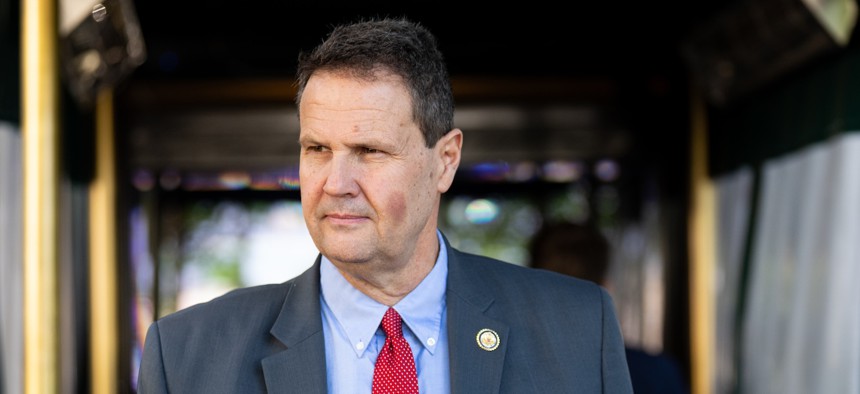 Rep. Jeff Crank, R-Colo., leaves the House Republican Conference caucus meeting in Washington on May 13, 2026.