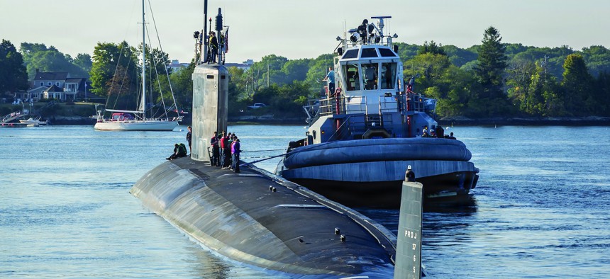 The Virginia-class attack submarine USS North Dakota was delivered back to the fleet after completing a historic first-ever Virginia-class Block III availability at Portsmouth Naval Shipyard in Maine, Aug. 20, 2026.