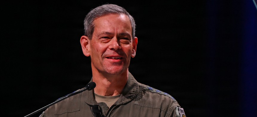 Air Force Chief Ken Wilsbach speaks at the Air Force Association Warfare Symposium Feb. 23, 2026.