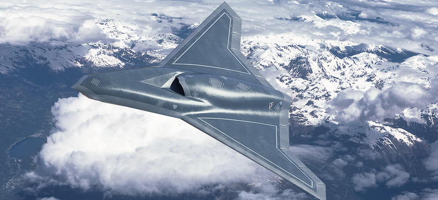 Rendering of a Vectis drone.