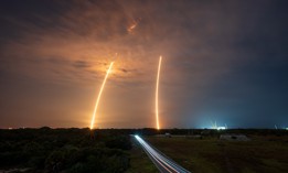 A Falcon 9 rocket launches from Cape Canaveral Space Force Station, Florida, on July 30, 2026.