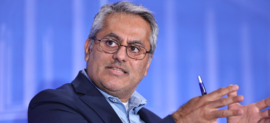 Transportation's senior advisor for AI, Neil Chaudhry, speaks Oct. 14 at the SAP Public Sector Summit in Washington, D.C.