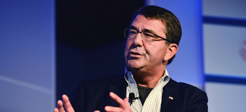 Deputy Defense Secretary Ashton Carter speaking at the Aspen Security Forum