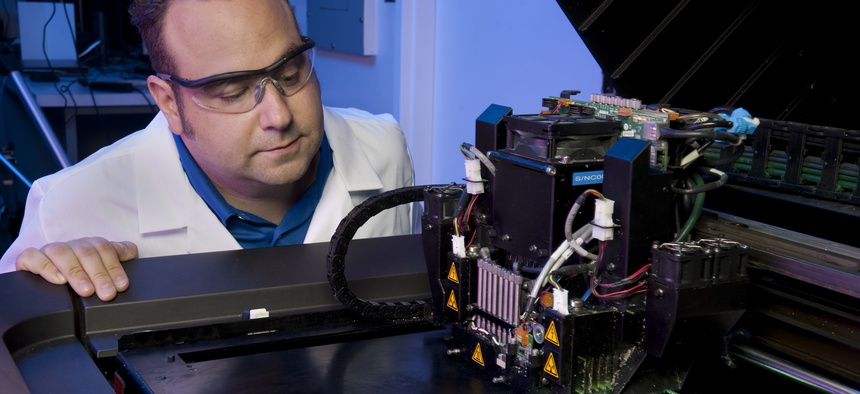 A 3D Printer at the Edgewood Chemical and Biological Center
