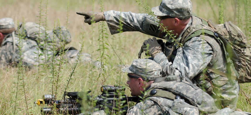 Georgia National Guard members train at Fort Stewart, Ga., in September 2013.