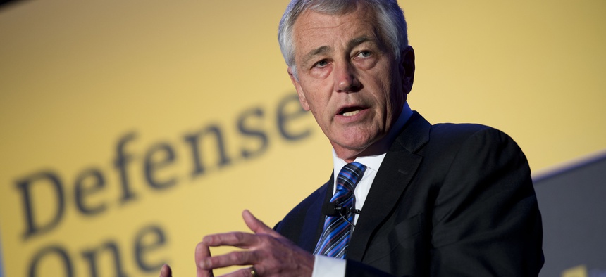 Secretary of Defense Chuck Hagel spoke about the use of military force at the Defense One Summit in Washington D.C., Nov. 14, 2013.