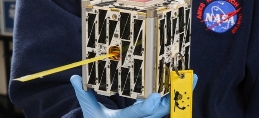 NASA's PhoneSat, a cubesat that was recently launched at the Wallops Flight Facility in Virginia