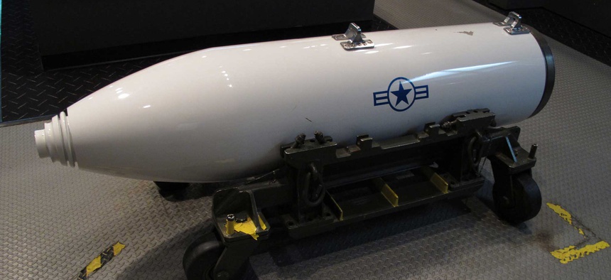 The warhead on the B83 nuclear bomb. Funding for the weapon was capped at $40 million in Congress' new omnibus spending bill