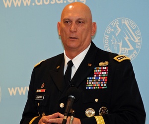 Army Chief of Staff Gen. Ray Odierno speaking at a breakfast hosted by AUSA Army Chief of Staff Gen. Ray Odierno speaking at a breakfast hosted by AUSA