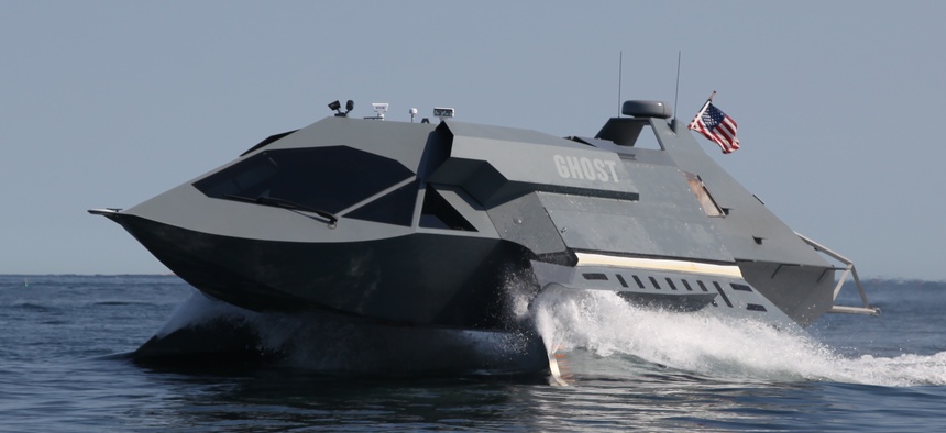 One of Juliet Marine System's GHOST boats in action.