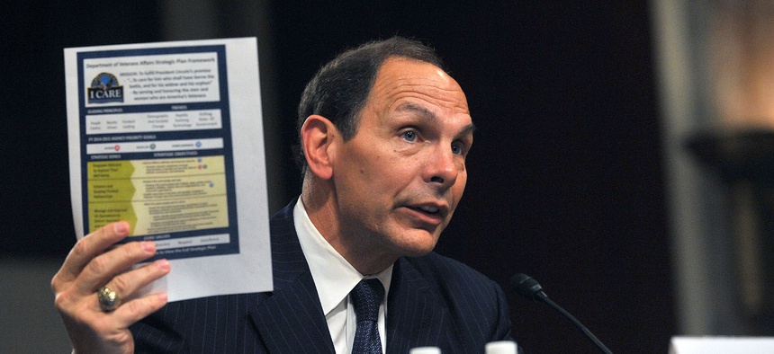 VA Secretary Bob McDonald speaks before the Senate Committee on Veterans Affairs for his confirmation hearings, on July 22, 2014.