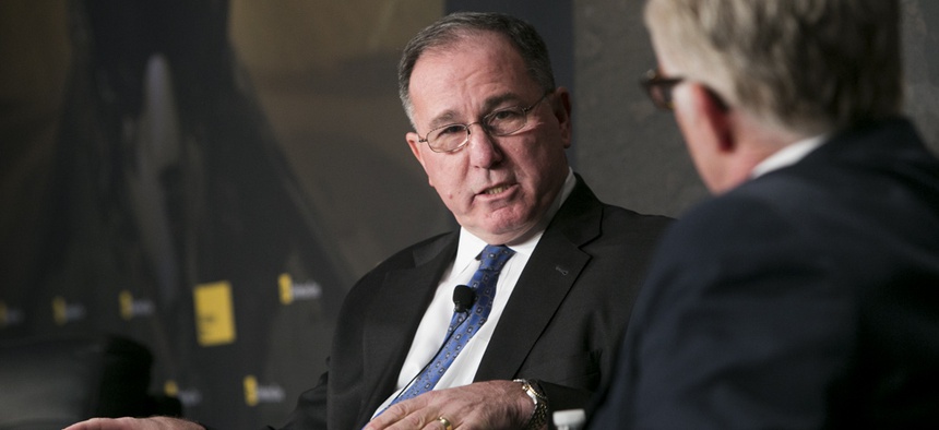 Undersecretary of Defense for Intelligence Michael Vickers speaks to Gordon Lubold at the 2014 Defense One Summit.