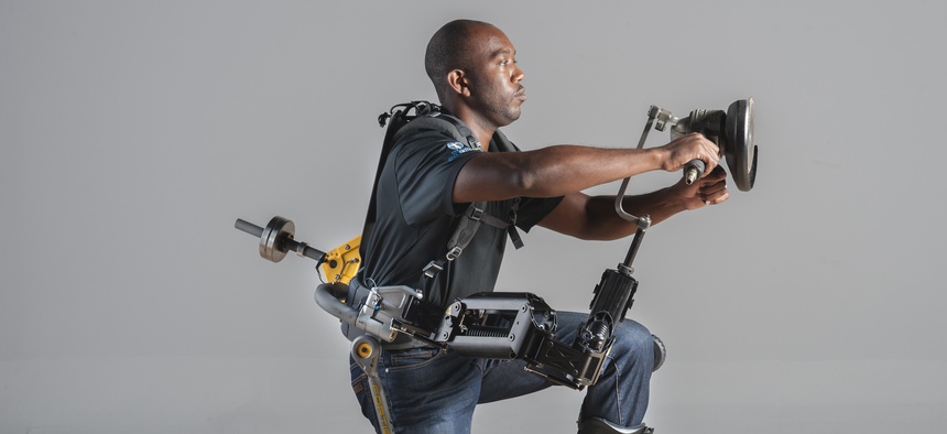 The FORTIS exoskeleton from Lockheed Martin could increase productivity of naval shipyard builders by 20%,, according to the manufacturers.