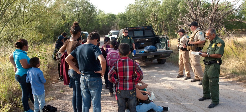U.S. Customs and Border Protection provide assistance to unaccompanied alien children after they have crossed Texas' southern border and into the United States.