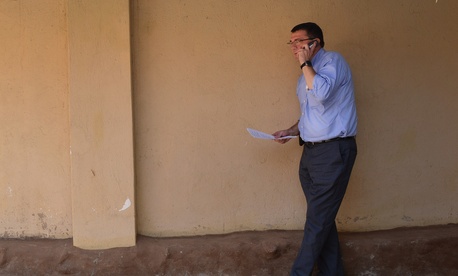 Then Deputy Secretary of Defense Ash Carter calls Ugandan president Yoweri Museveni, on July 23, 2013. Then Deputy Secretary of Defense Ash Carter calls Ugandan president Yoweri Museveni, on July 23, 2013.