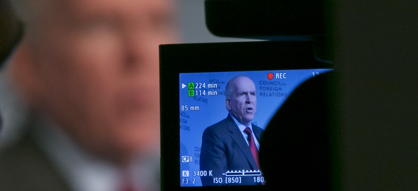 CIA Director John Brennan addresses a meeting at the Council on Foreign Relations, in New York, Friday, March 13, 2015