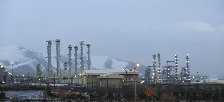 A view of Iran's heavy water nuclear facilities is seen, near the central city of Arak, Saturday, Jan. 15, 2011.