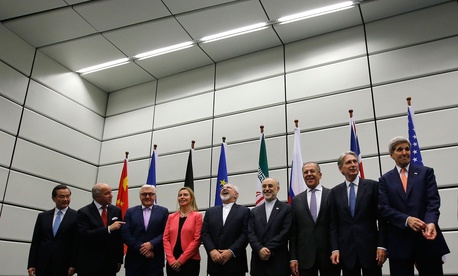 The Iran nuclear deal negotiating parties pose for a group photo at the United Nations building in Vienna, Austria, Tuesday July 14, 2015. The Iran nuclear deal negotiating parties pose for a group photo at the United Nations building in Vienna, Austria, Tuesday July 14, 2015.