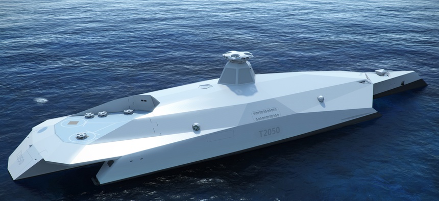 Conceptual rendering of the Startpoint T2050, aft view.