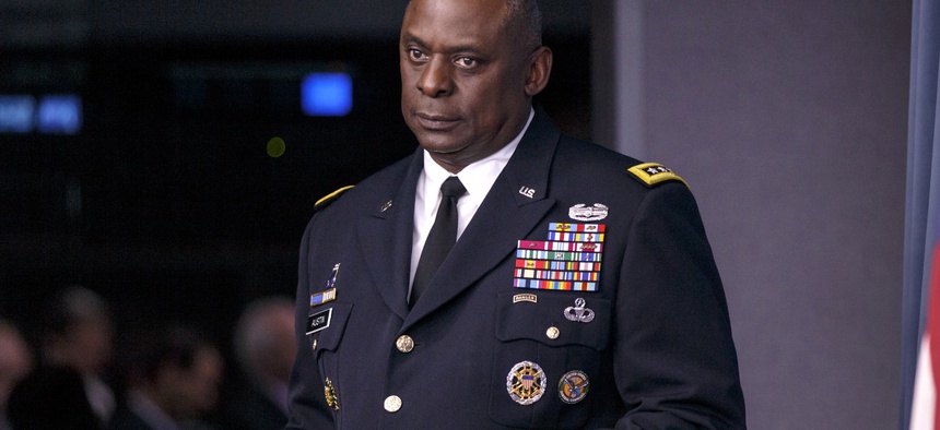 In this Oct. 17, 2014 file photo, Army Gen. Lloyd J. Austin III, commander of U.S. Central Command is seen at the Pentagon.