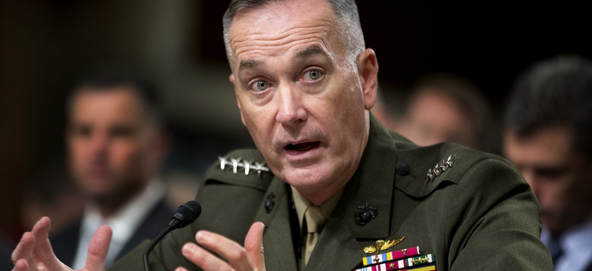 Marine Gen. Joseph Dunford, Jr. testifies on Capitol Hill in Washington, Thursday, Nov. 15, 2012, before the Senate Armed Services Committee.