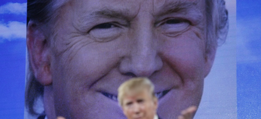 Republican presidential candidate Donald Trump speaks at FreedomFest Saturday, July 11, 2015, in Las Vegas.