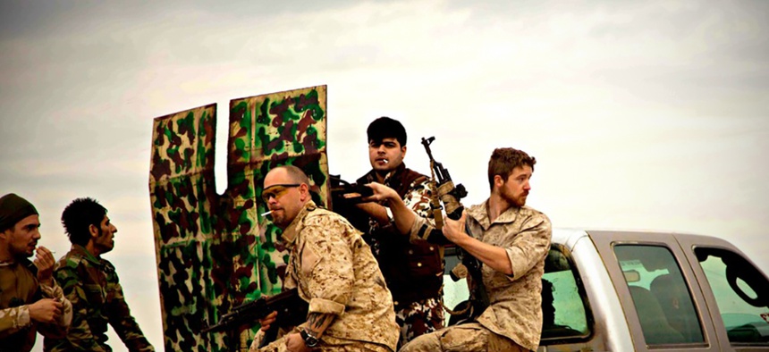 Western anti-ISIS volunteers in Kurdistan.