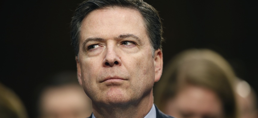 FBI Director James Comey participates in the Senate Intelligence Committee's hearing on worldwide threats, Tuesday, Feb. 9, 2016, on Capitol Hill in Washington